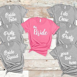 Bride Squad Bridal Shower Bachelorette Party Shirts